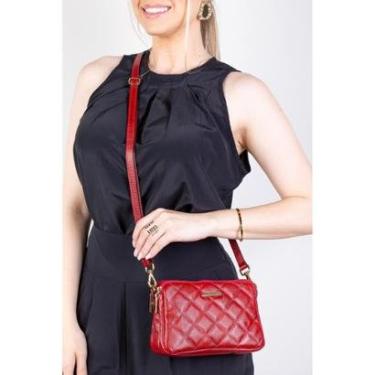 Imagem de Bolsa pequena de couro matelassê Beatriz-Feminino