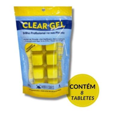 Imagem de clear gel brilho profissional em sua piscina contem 8 unid. - maresias