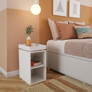 Imagem de Mesa Lateral Silvia Branca - Mobly