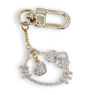Imagem de Chaveiro Hello Kitty HK0501, Dourado