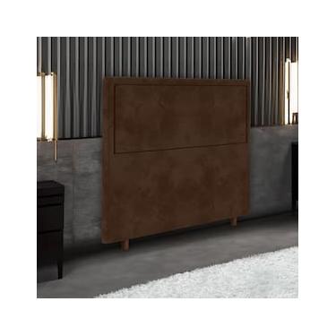 Imagem de Cabeceira para Cama Box de Solteiro Portobel Evelyn com Revestimento em Suede – 90cm de...