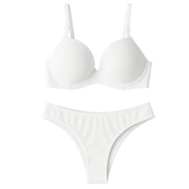 Imagem de Conjunto Plus Size com Bojo básico conforto - SollBella Store, Branco,