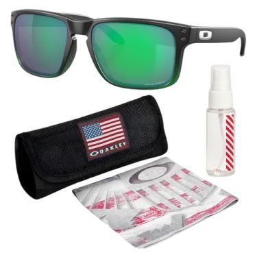 Imagem de OAKLEY OO9102 HOLBROOK JADE FADE Armação – Lente PRIZM Jade, Óculos de sol não polarizados em formato quadrado com kit de óculos oficial eSHADES, Jade Fade (55 mm), 55 mm