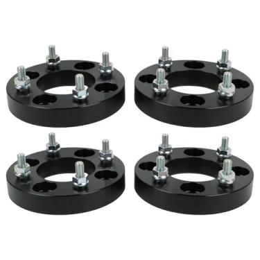 Imagem de Kessocco 4 adaptadores espaçadores de roda de 2,5 cm 4 x 110 mm com pinos M10 x 1,25 e furo de cubo de 74 mm, espaçadores de roda 4 x 110 mm compatíveis com Bombardier Can-Am Kawasaki Polaris Suzuki