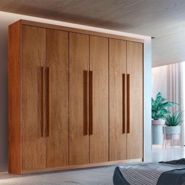 Imagem de Guarda Roupa Casal Heros 6 Portas E 2 Gavetas Moderna Imbuia