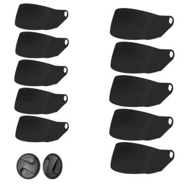 Imagem de Kit 10 Viseiras 10 Parafusos Modelo Capacete R8 Peças Reposição - Pro 