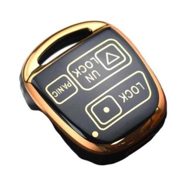 Imagem de Capa De Chave De Carro Toyota Shell Fob Case 2 3 Botões TPU Para Yaris