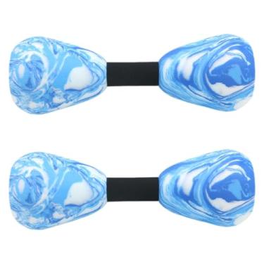 Imagem de Zxpjkyu 2x Halteres Aquáticos para Natação, Halteres Aquáticos, Equipamento de Fitness para Piscina, Halteres para Exercícios de Fitness, Subaquáticos, Azul E Branco