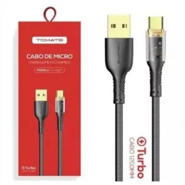 Imagem de Cabo de Dados USB para V8 Turbo 1.2M 5V 3A - Tomate TC-212M