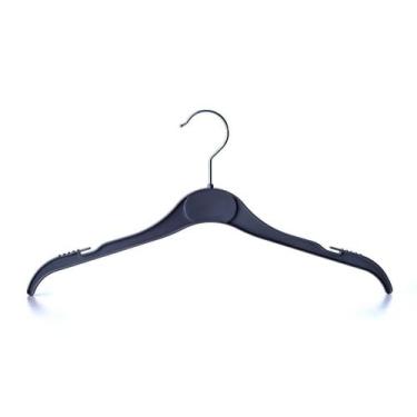 Imagem de Cabide Blusa Adulto 43,2 cm kit Ioplast, Preto, 350 unidades