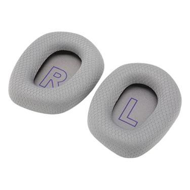 Imagem de LiebeWH Almofadas de Malha Respiráveis ​​resistentes e Duráveis ​​para Fones de Ouvido G733, Instalação Fácil para Fãs de Fone de Ouvido (Cinza prateado)