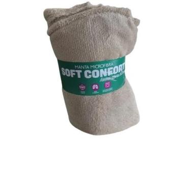 Imagem de Manta de Microfibra Casal - Viver Bem Store, Marrom amarelado