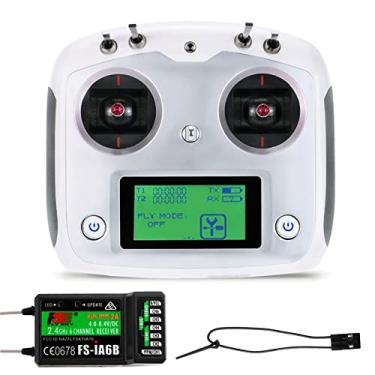 Imagem de HTLNUZD Flysky FS-i6S Transmitter 2.4G AFHDS 2A RC Touchscreen 10CH Radio Controller with FS-iA6B 6CH Receiver, for RC Quadcopter Multirotor Drone (FS i6x)