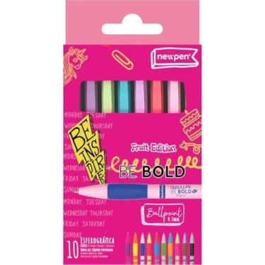 Imagem de Caneta Esferografica Bebold Fruits C/10 Cheirinhos - NEWPEN