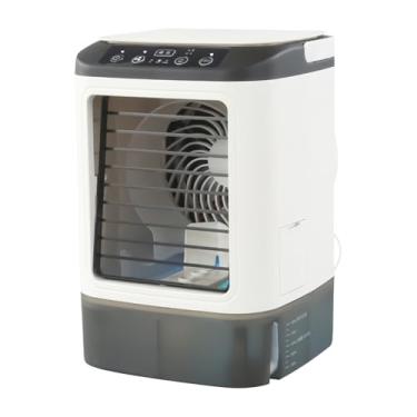 Imagem de Ventilador de ar condicionado pessoal - Ventilador de umidificador USB de mesa - Ventilador de ar condicionado de LED com 3 configurações de velocidade para quarto, apartamento, trailer, viagem