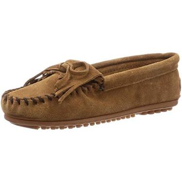 Imagem de Minnetonka Mocassins Femininos Kilty Hardsole, Dusty Brown, 6.5