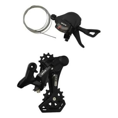 Imagem de Kit câmbio Relaçao Transmissao 12 velocidades câmbio traseiro e alavanca de câmbio Bicicleta BIke Mtb 12v 11/52d GTA START