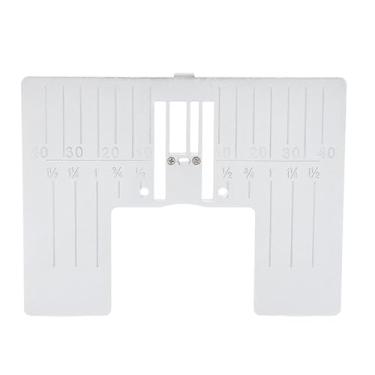 Imagem de Máquina de costura Placa de agulha de ponto reto Placa de agulha Substituição Q235 Placa de agulha de metal de aço carbono para Viking 140c Tributer Designer Series Sapphire Models