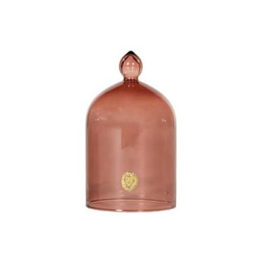 Imagem de Alice Lane Cloche de vidro – Estojo de exibição de cúpula de vidro transparente para decoração de casa, centros de mesa, velas, lembranças e colecionáveis – Domo Cloche decorativo elegante para mesa