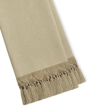 Imagem de Manta Para Sofá e Cama Peseira Colcha Rústica Luxo Protetora(NOOR 01 BEGE CHAMPAGNE,2,80 X 3,00)