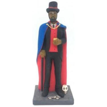 Imagem de Escultura Exu Cartola Tranca Ruas Das Almas 16 Cm Em Resina