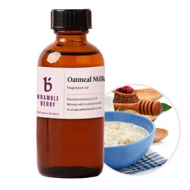 Imagem de Óleo de fragrância Bramble Berry, aveia, leite, mel, 60 ml, vegano