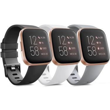 Imagem de Pulseiras de silicone macio de reposição para Fitbit Versa 2/Versa/Lit