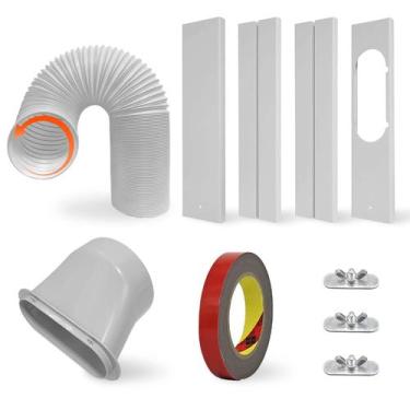 Imagem de Kit de ventilação de janela de ar condicionado portátil com mangueira 