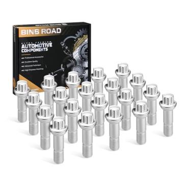 Imagem de BINB ROAD 0009905407 9905407 Parafuso de roda M14-1.5 compatível com Mercedes-Benz AMG GT 43 CL200 G500 ML450 S320,20PC