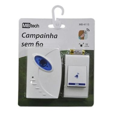 Imagem de Campainha Residencial Sem Fio 32 Toques até 100m cod 01 - MKB