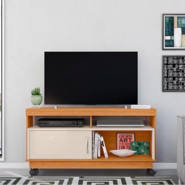 Imagem de Rack para Tv 50 polegadas Sala de Estar Estante Bancada Luxo (Cinamomo)