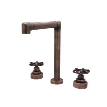 Imagem de Torneira Pia Misturador Banheiro Mesa Industrial Cobre Velho - Shophid