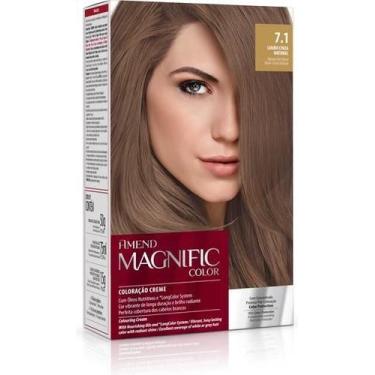 Imagem de Coloração creme magnific color 7.1 louro cinza natural amend