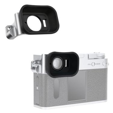 Imagem de JJC Ocular de borracha longa e macia para câmera digital Fuji Fujifilm X Half XHalm, capa de visor estendida para óculos de metade da câmera, material de silicone confortável, não afeta o uso da tela