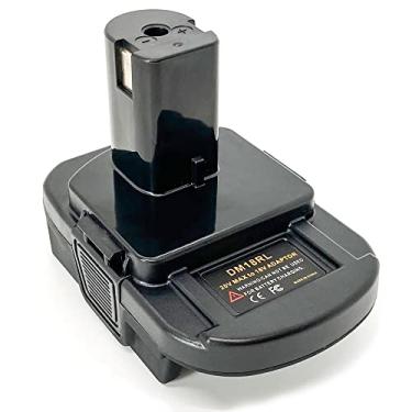 Imagem de XFYBZN Conversor de bateria USB para adaptador de bateria Dewalt para Ryobi, converte para baterias de lítio sem fio Dewalt 20V/Milwaukee 18V para Ryobi 18V P108 P189 P190 baterias de lítio sem fio
