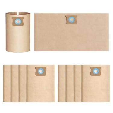 Imagem de Pacote com 10 sacos de pó DXVA19-4101 para aspirador de pó DEWALT 6-10 galões e para aspiradores secos úmidos DEWALT 6, 8, 9 e 10 galões, DXV06P DXV09P DXV09PA acessórios de peças de reposição