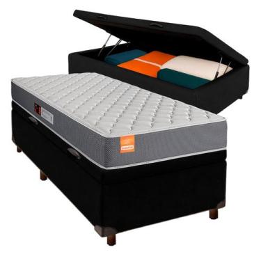 Imagem de Cama Box Bau Blindado Solteiro + Colchão D23 - Inducol