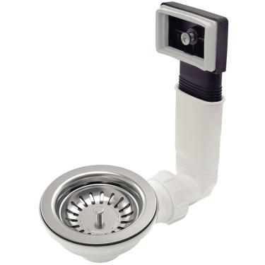 Imagem de Válvula Tramontina 4 1/2" com Escape em Aço Inox Polido e Polipropileno para Pias e Cubas 94510033