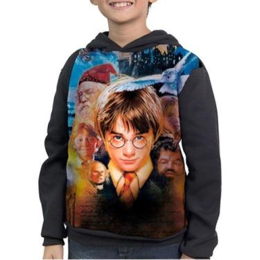 Imagem de Casaco Moletom Infantil Harry Potter E A Pedra Filosofal - smoke, Pret