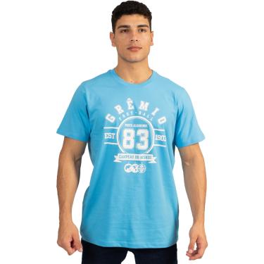 Imagem de Camiseta Grêmio Oficial Azul Algodão Masculina