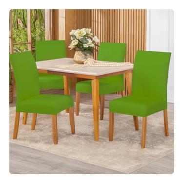 Imagem de Kit 4 Capas de Cadeira Malha Com Elástico (Pistache)