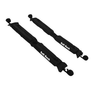 Imagem de Asixxsix Almofadas de Rack de Teto Macias, sistemas de Racks de Teto de Carro Universal Resistente para Pranchas de Remo, Alça de Laço Rápido e Bolsa de Armazenamento para Caiaque