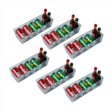 Imagem de Kit 6 Unidades Organizador de Geladeira Multiuso Porta Latas Legumes Organizador Armario