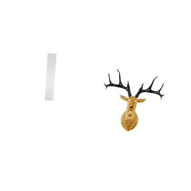 Imagem de Fenteer Abajur de Pé para Sala de Estar com Escultura de Parede de Cabeça de Veado, Arte Boho Colecionável de Resina para Decoração de Escritório E Casa