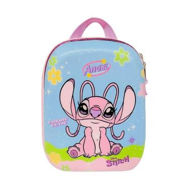 Imagem de Mochila Escolar Infantil Angel Stitch Tamanho P
