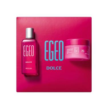 Imagem de O Boticário Kit Presente Especial Egeo Dolce, Desodorante Colônia 50ml e Creme Hidratante Corporal 85g, Fragrância Oriental Gourmand, Caixa Rosa 19x19x7cm