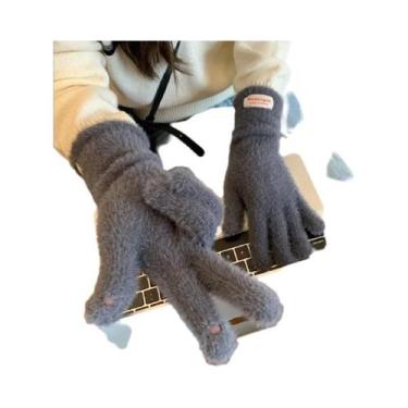 Imagem de Luvas de Inverno para Casal - Caxemira Quente, Luxo e Design Split Fin