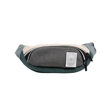 Imagem de Dime Bags Naturals | Pochete 100% cânhamo nepalês com cintura ajustável, Cinza, Cor bloqueada