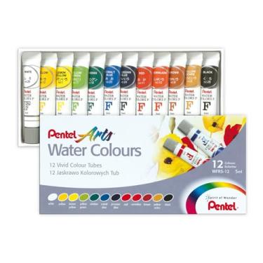 Imagem de Pentel Tinta Aquarela Wfrs Arts à Base de Água 12 Cores WFRS-12