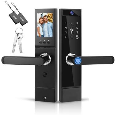 Imagem de Fechadura Eletrônico Digital Biométrica Com Câmera Wifi, Controle do App Tuya